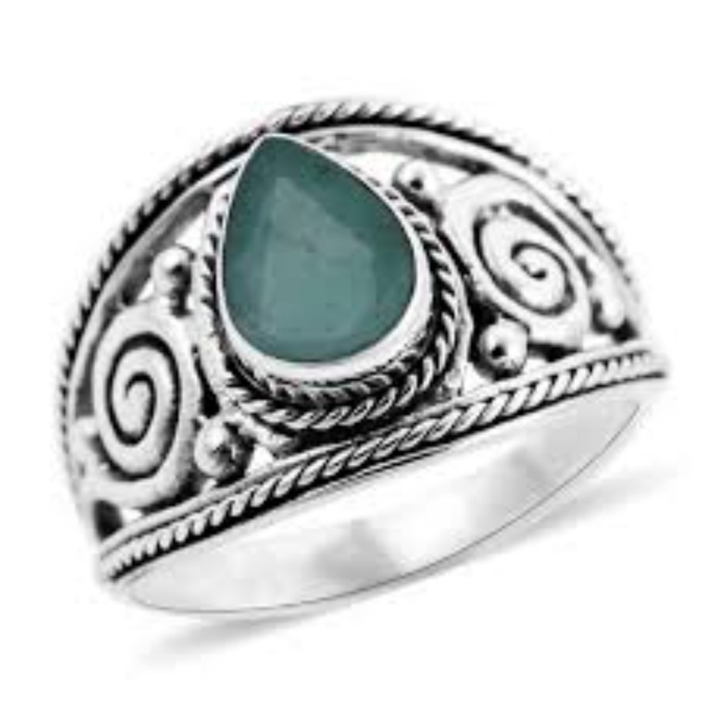 NEW Socoto Emerald 925 Sterling Silver Ring Size 8